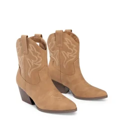 Women’s Vegan Leather Cowgirl Ankle Boots