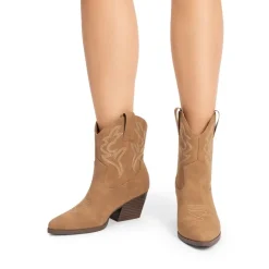 Women’s Vegan Leather Cowgirl Ankle Boots