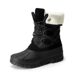 Women’s Waterproof Faux Wool Winter Boots