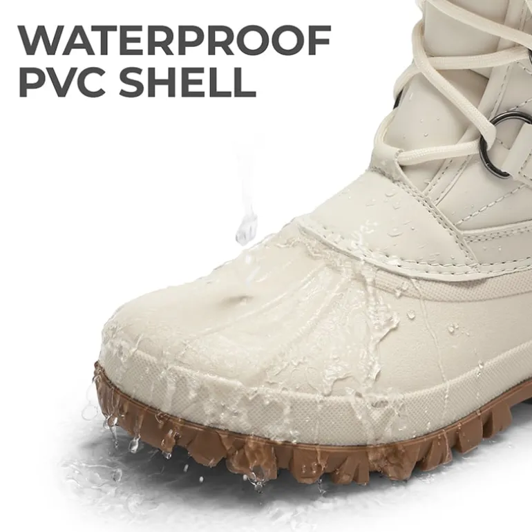 Women’s Waterproof Faux Wool Winter Boots