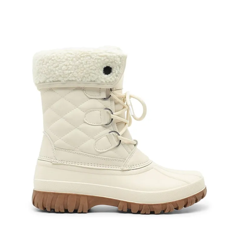 Women’s Waterproof Faux Wool Winter Boots
