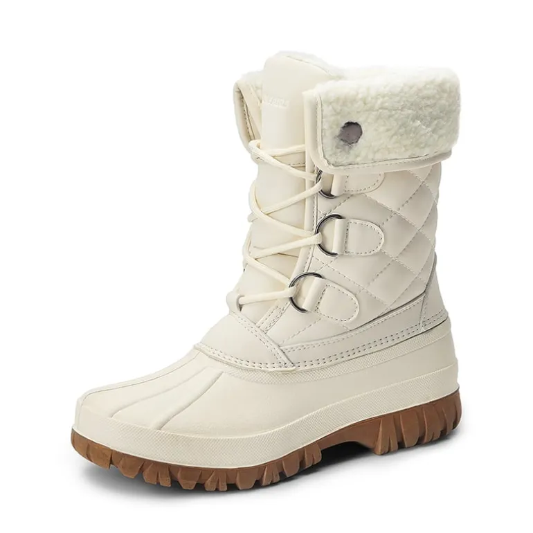 Women’s Waterproof Faux Wool Winter Boots