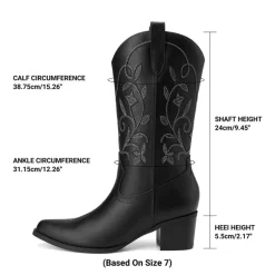 Women's Western Embroidered Cowboy Boots