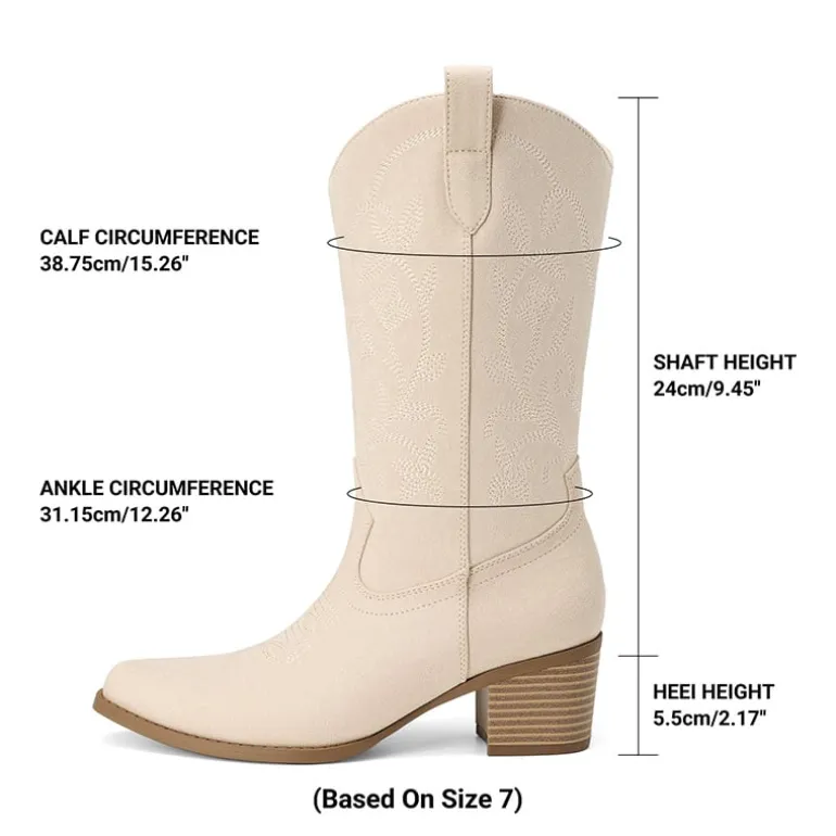 Women's Western Embroidered Cowboy Boots