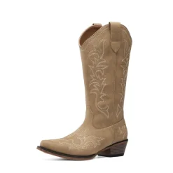 Women's Western Style Embroidered Cowboy Boots