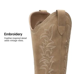 Women's Western Style Embroidered Cowboy Boots