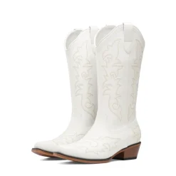 Women's Western Style Embroidered Cowboy Boots
