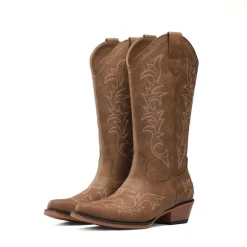 Women's Western Style Embroidered Cowboy Boots