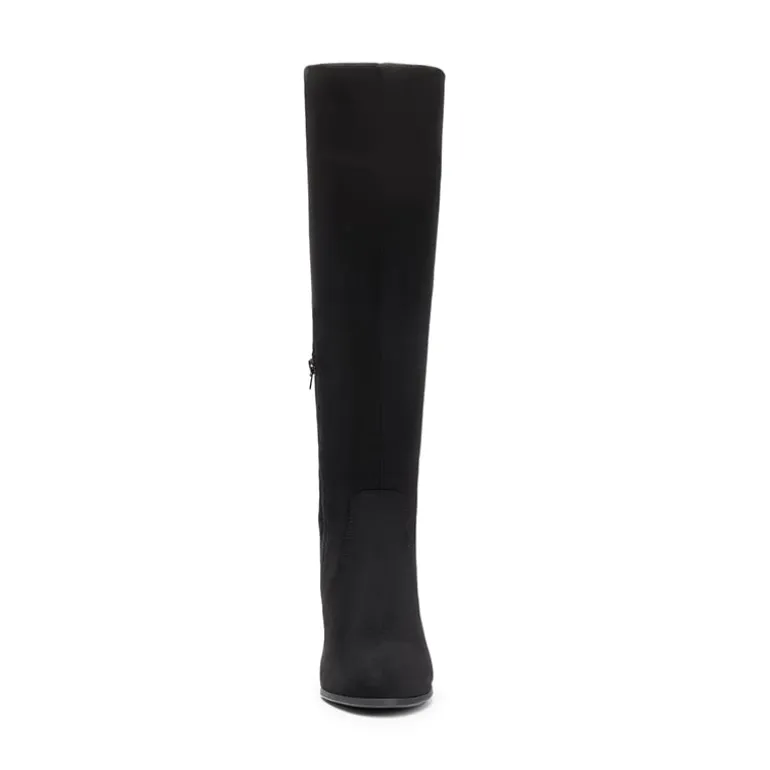 Women’s Wide-Calf Chunky Heel Knee-High Boots