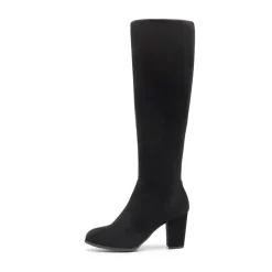 Women’s Wide-Calf Chunky Heel Knee-High Boots