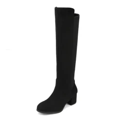 Women’s Wide-Calf Faux Suede Knee-High Boots