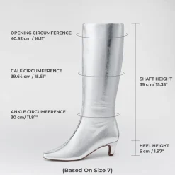 Women’s Wide-Calf Square-Toe Knee-High Boots