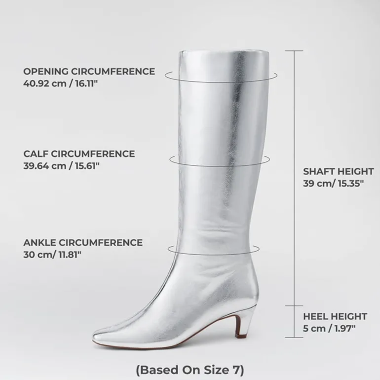 Women’s Wide-Calf Square-Toe Knee-High Boots