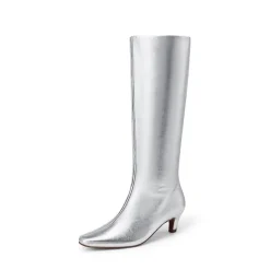 Women’s Wide-Calf Square-Toe Knee-High Boots