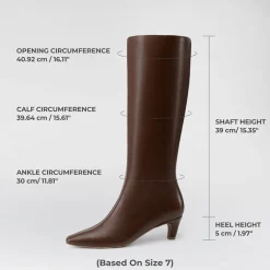 Women’s Wide-Calf Square-Toe Knee-High Boots