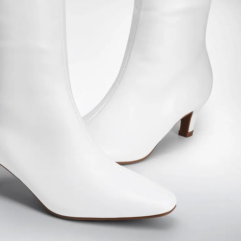 Women’s Wide-Calf Square-Toe Knee-High Boots