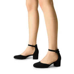 Women's Wide Fit D'Orsay Block Heel Pumps
