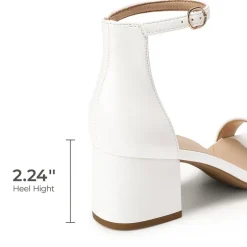 Women’s Wide-Toe Adjustable Buckle Low-Heel Sandals
