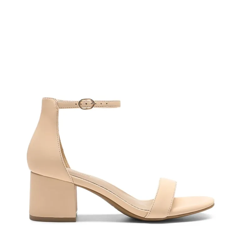 Women’s Wide-Toe Adjustable Buckle Low-Heel Sandals