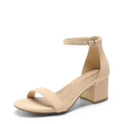 Women’s Wide-Toe Adjustable Buckle Low-Heel Sandals