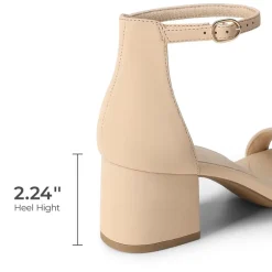 Women’s Wide-Toe Adjustable Buckle Low-Heel Sandals