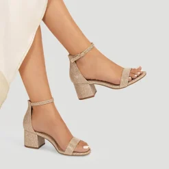Women’s Wide-Toe Adjustable Buckle Low-Heel Sandals