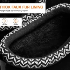 Women’s Wide Toe Fuzzy Cozy Slip-On Slippers