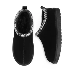Women’s Wide Toe Fuzzy Cozy Slip-On Slippers