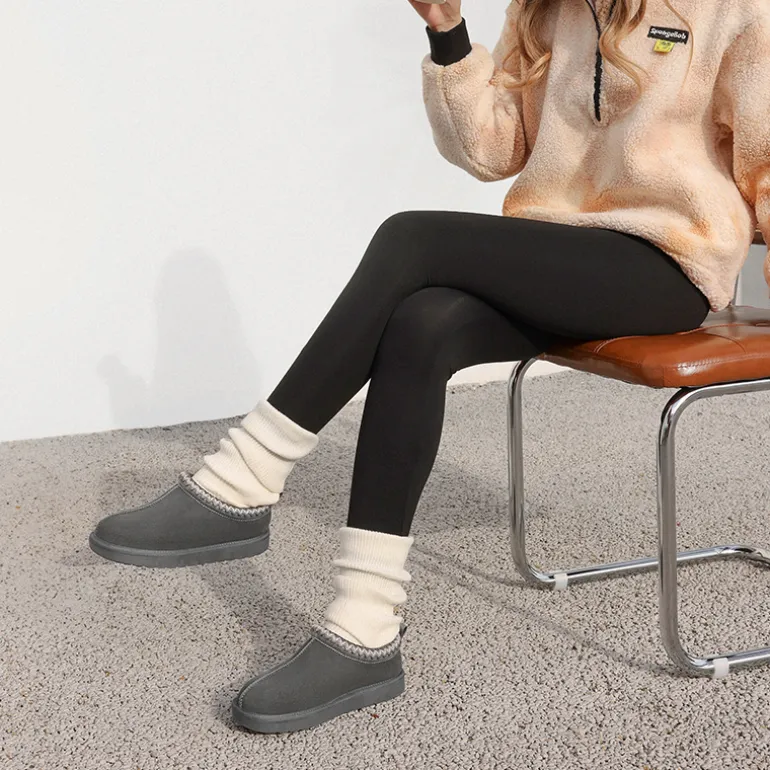 Women’s Wide Toe Fuzzy Cozy Slip-On Slippers