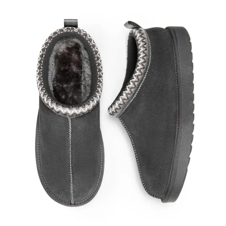 Women’s Wide Toe Fuzzy Cozy Slip-On Slippers