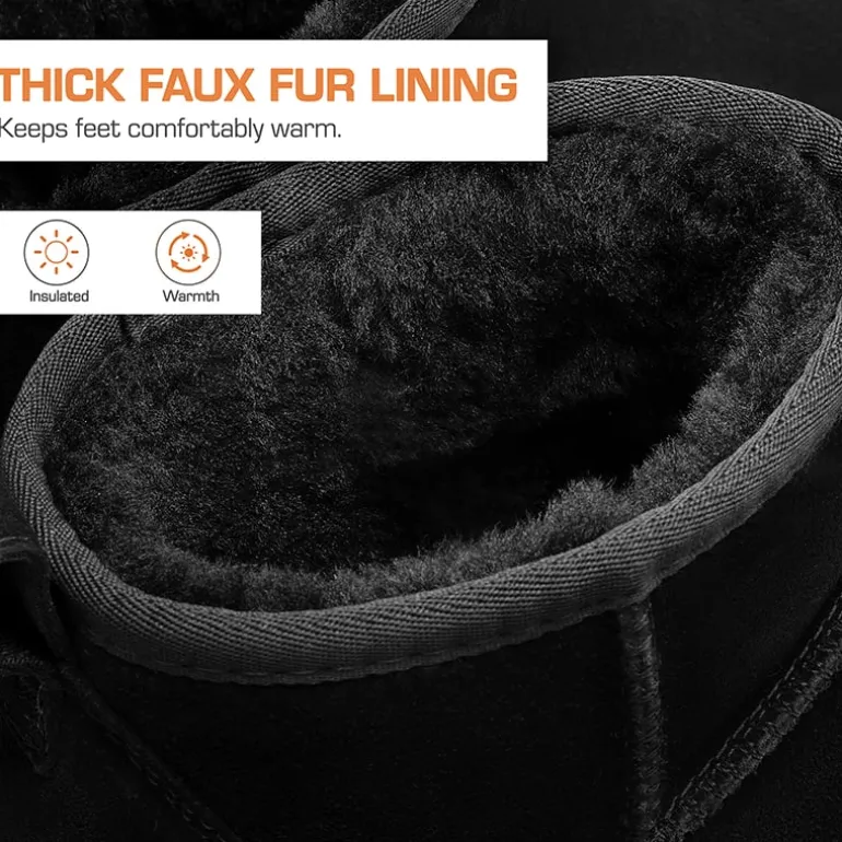 Women’s Wide Toe Platform Mini Snow Boots