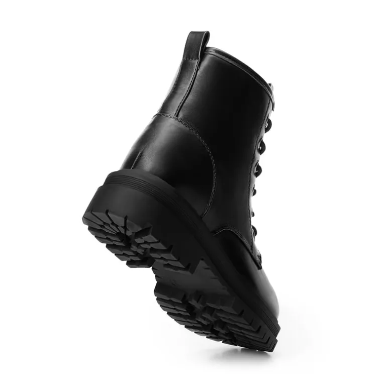 Women’s Wide Width Lace-Up Platform Combat Boots