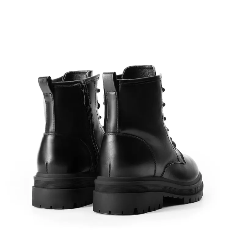 Women’s Wide Width Lace-Up Platform Combat Boots