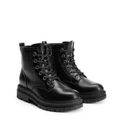 Women’s Wide Width Lace-Up Platform Combat Boots