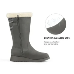 Women's Winter Fur Lined Mid Calf Snow Boots
