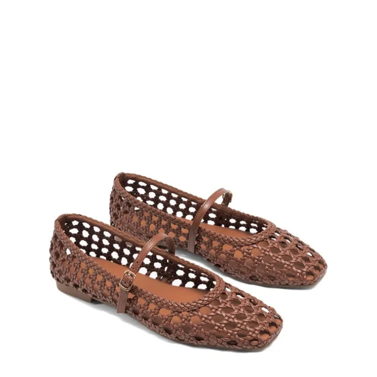 Women’s Woven Flats with Adjustable Strap