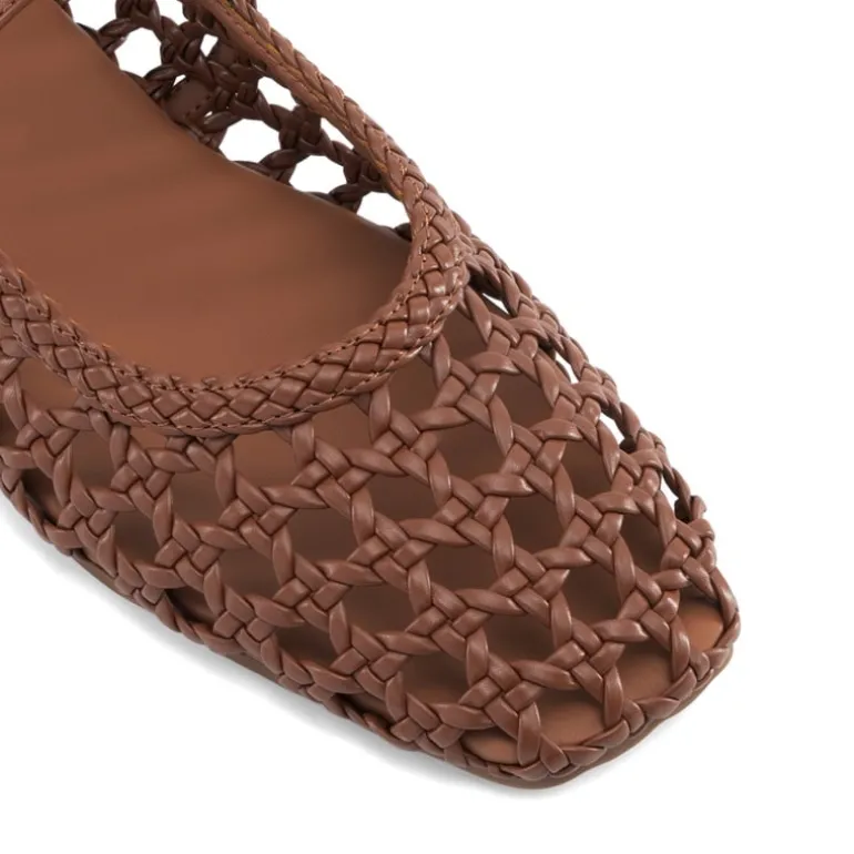 Women’s Woven Flats with Adjustable Strap