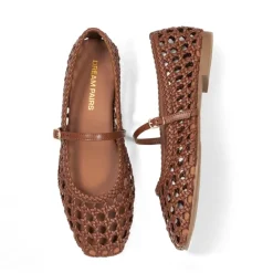 Women’s Woven Flats with Adjustable Strap