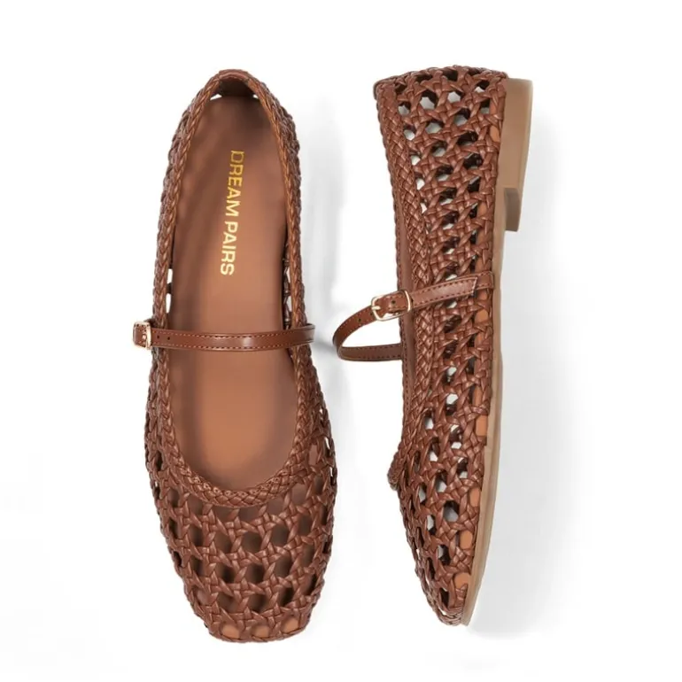 Women’s Woven Flats with Adjustable Strap