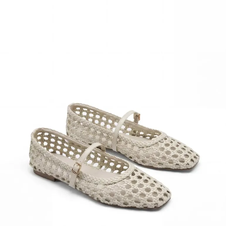 Women’s Woven Flats with Adjustable Strap