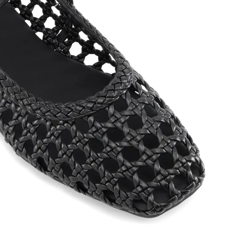 Women’s Woven Flats with Adjustable Strap