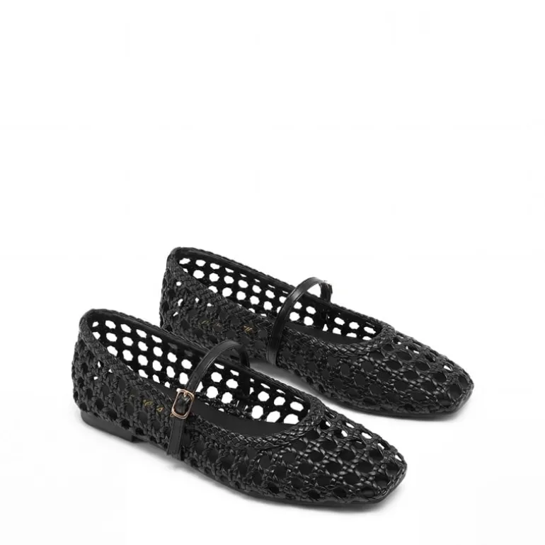 Women’s Woven Flats with Adjustable Strap