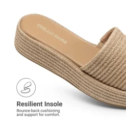 Women’s Woven Strap Slip-Resistant Espadrille Sandals