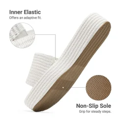 Women’s Woven Strap Slip-Resistant Espadrille Sandals