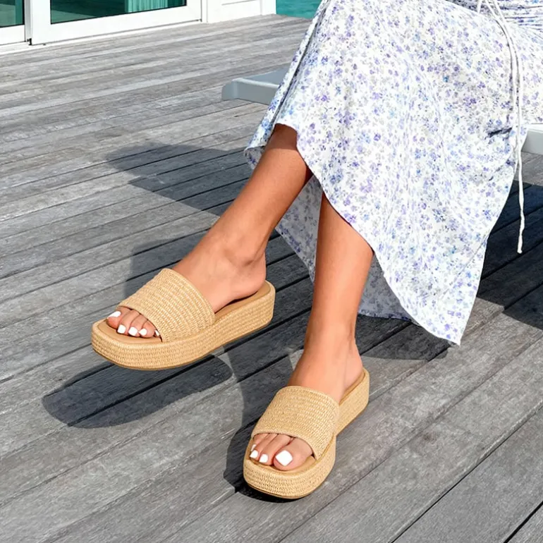 Women’s Woven Strap Slip-Resistant Espadrille Sandals
