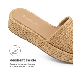 Women’s Woven Strap Slip-Resistant Espadrille Sandals
