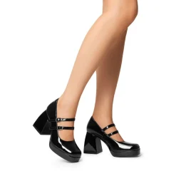 Women’s Y2K Double-Strap Chunky Mary Janes