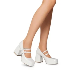 Women’s Y2K Double-Strap Chunky Mary Janes