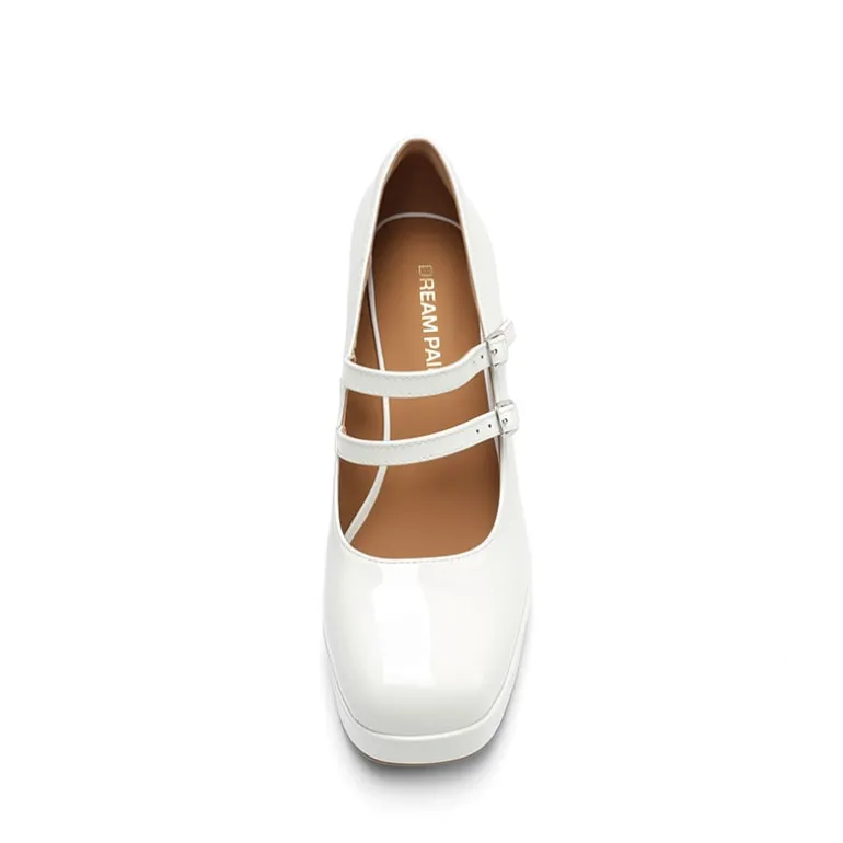 Women’s Y2K Double-Strap Chunky Mary Janes