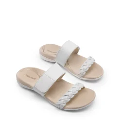 Woven Arch Support Slide Sandals
